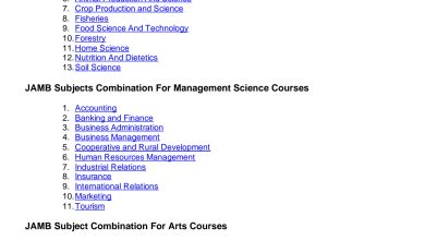 jamb subject combination 45 JAMB Subject Combination for Geography 2025/2026