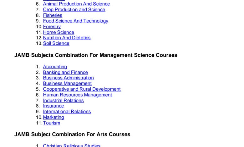 jamb subject combination 45 JAMB Subject Combination for Geography 2025/2026