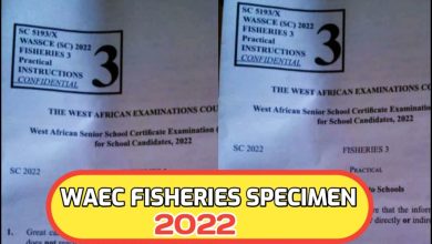 WAEC Fisheries Practical Questions And Answers 2025