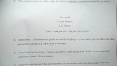 WAEC French Questions And Answers 2025