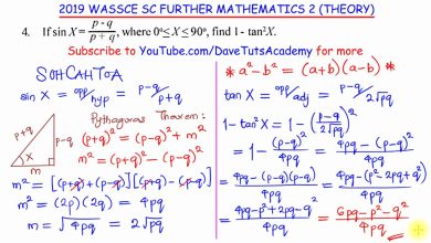 WAEC Further Mathematics Questions And Answers 2025